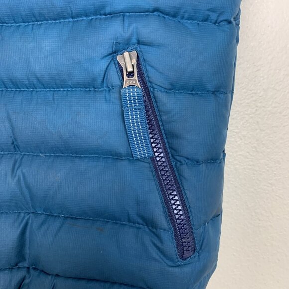 Patagonia Toddler 4T Down Sweater Puffer Vest Teal Zip Pockets Insulated - Picture 5 of 15